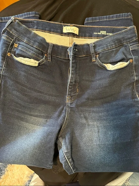 Nicole Miller Dark Blue Skinny Jeans - Picture 2 of 6